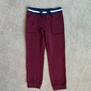 Carter's Burgundy Joggers with Navy Accents